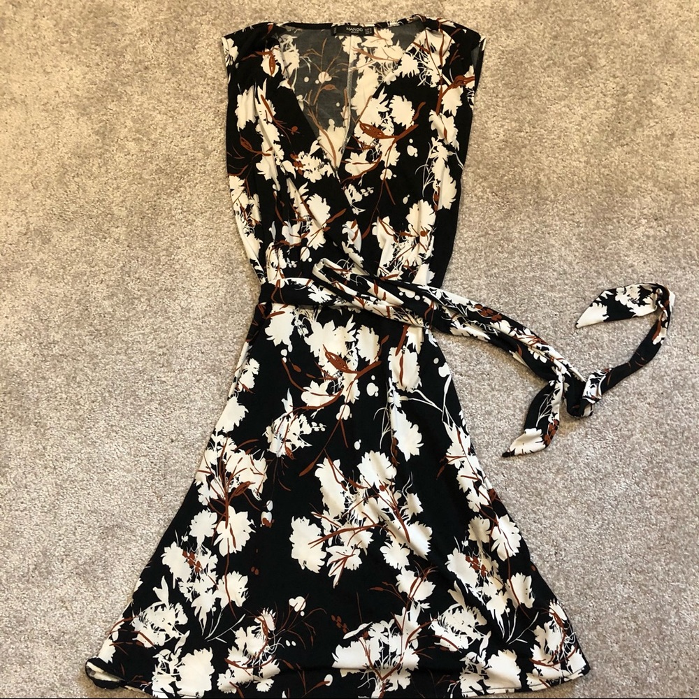 Faux Wrap Dress from Mango